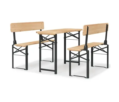 Sulankstomas Alaus Stalo Komplektas, 3 Dalių, Eglės Masyvas