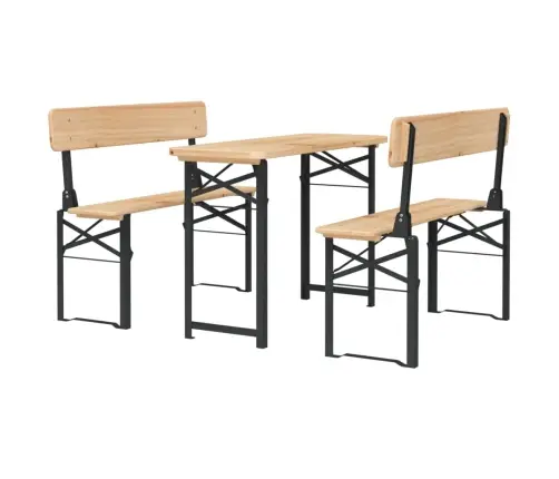 Sulankstomas Alaus Stalo Komplektas, 3 Dalių, Eglės Masyvas