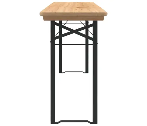 3-Osaline Kokkupandav Õllelaua Komplekt, Nulupuit