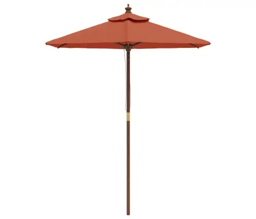 Aia Päikesevari Puidust Postiga, Terrakota, 196X231 Cm