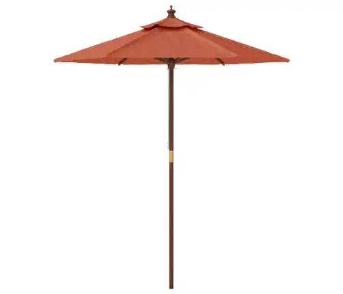 Aia Päikesevari Puidust Postiga, Terrakota, 196X231 Cm