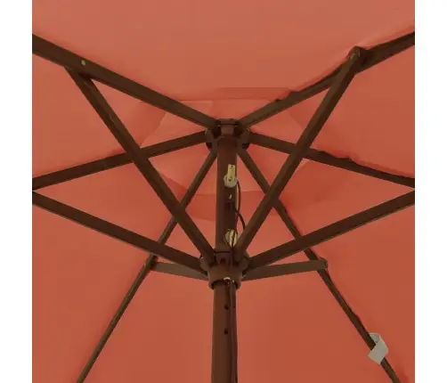 Aia Päikesevari Puidust Postiga, Terrakota, 196X231 Cm