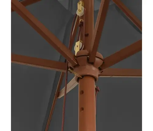 Aia Päikesevari Puidust Postiga, Antratsiithall, 299X240 Cm