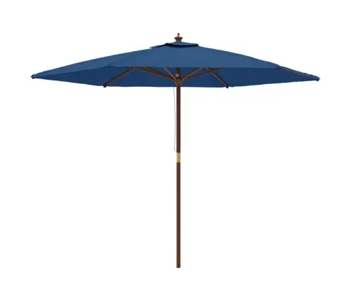 Aia Päikesevari Puidust Postiga, Taevasinine, 299 X 240 Cm