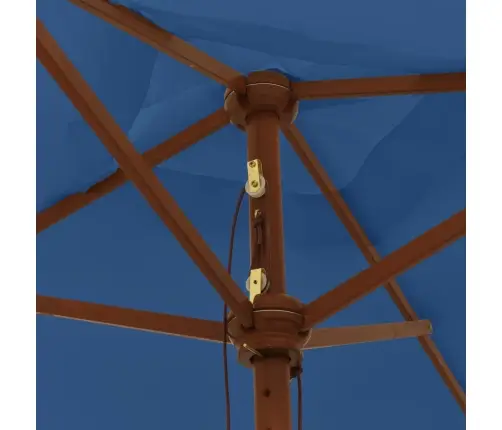 Aia Päikesevari Puidust Postiga, Taevasinine, 198X198X231 Cm