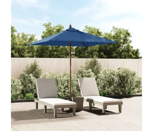 Aia Päikesevari Puidust Postiga, Taevasinine, 198X198X231 Cm