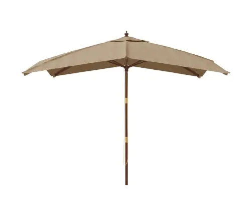 Aia Päikesevari Puidust Postiga, Hallikaspruun, 300X300X273 Cm