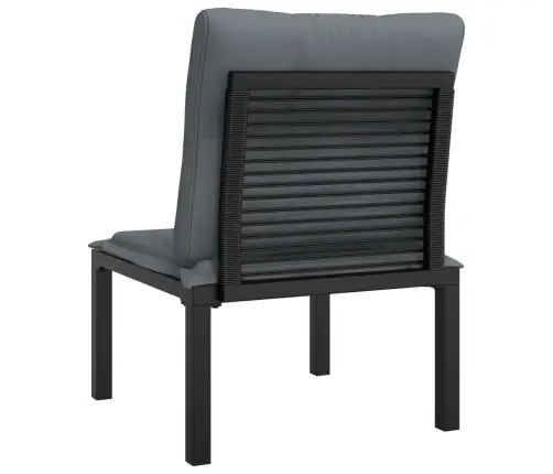 Dārza Krēsls Ar Matračiem, Melns Un Pelēks, Pe Rotangpalma Vidaxl Dārza Krēsls Ar Matračiem, Melns Un Pelēks, Pe Rotangpalma Vidaxl