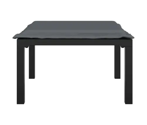 Sodo Pakoja Su Pagalvėle, Juodos Ir Pilkos Spalvos, Poliratanas