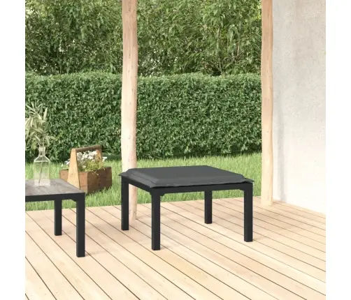 Sodo Pakoja Su Pagalvėle, Juodos Ir Pilkos Spalvos, Poliratanas