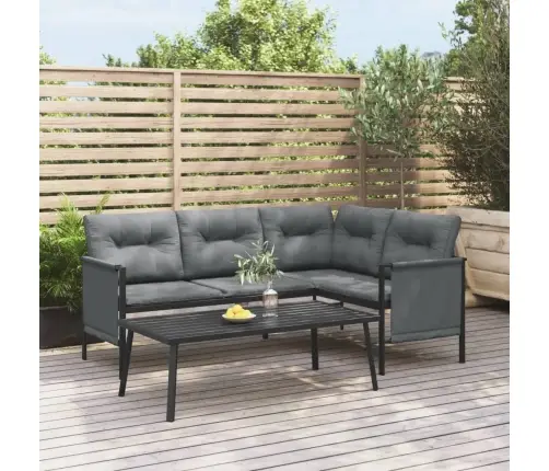 Dārza Kafijas Galdiņš, Antracītpelēks, 110X55X35 Cm, Tērauds Vidaxl