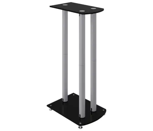 Skaļruņu Statīvi, 2 Gab., Rūdīts Stikls, 3 Balsti Vidaxl