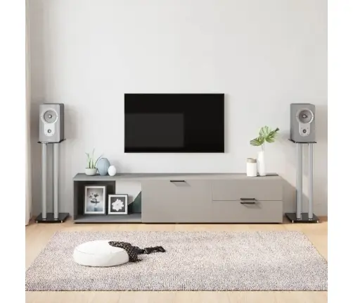 Skaļruņu Statīvi, 2 Gab., Rūdīts Stikls, 3 Balsti Vidaxl