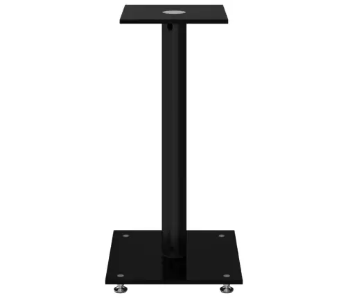 Kõlarialused 2 Tk, Must, Karastatud Klaas, 1 Sambaga Disain