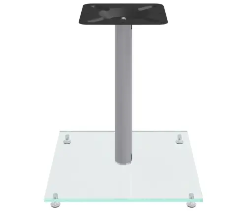 Garsiakalbių Stovai, 2Vnt., Sidabriniai, Grūdintas Stiklas