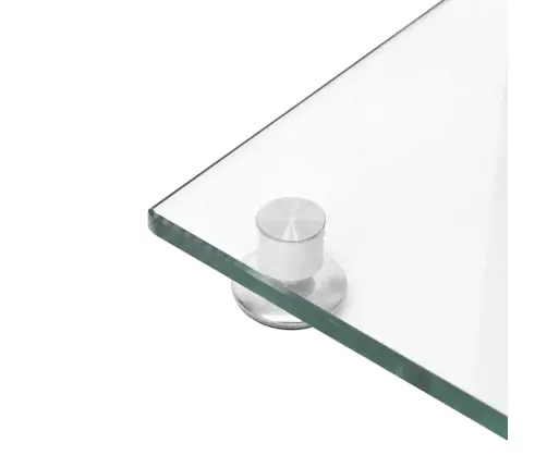 Garsiakalbių Stovai, 2Vnt., Sidabriniai, Grūdintas Stiklas