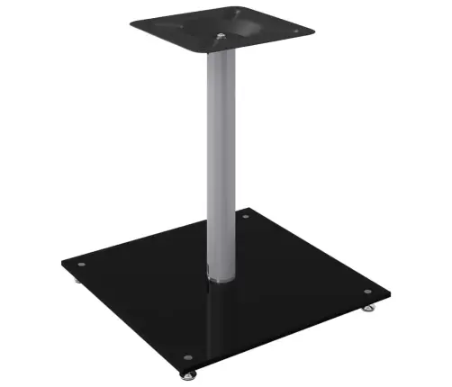 Kõlarialused 2 Tk, Must/Hõbedane, Klaas, 1 Sambaga Disain