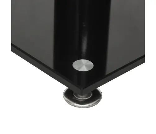 Kõlarialused 2 Tk, Must/Hõbedane, Klaas, 1 Sambaga Disain