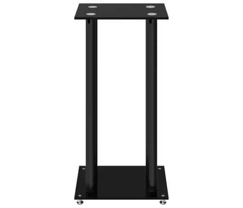 Garsiakalbių Stovai, 2Vnt., Juodi, Grūdintas Stiklas