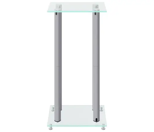 Garsiakalbių Stovai, 2Vnt., Sidabriniai, Grūdintas Stiklas