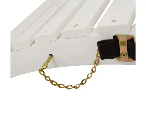 Saulės Gultas, Baltas, 184X55X64cm Akacijos Medienos Masyvas