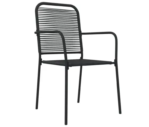 5-Daļīgs Dārza Mēbeļu Komplekts, Virves, Tērauds, Melns Vidaxl