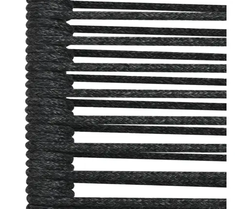 5-Daļīgs Dārza Mēbeļu Komplekts, Virves, Tērauds, Melns Vidaxl