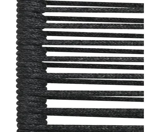 7-Daļīgs Dārza Mēbeļu Komplekts, Virves, Tērauds, Melns Vidaxl