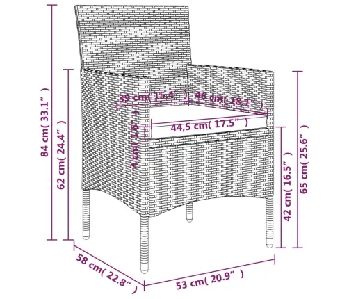 Sodo Komplektas Su Pagalvėlėmis, 5 Dalių, Rudas Ir Juodas