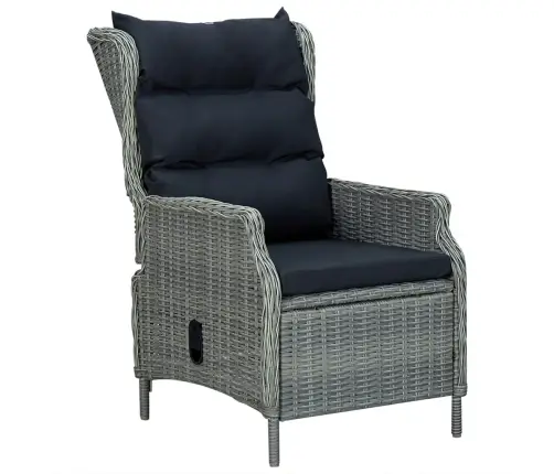 Sodo Baldų Komplektas, 5 Dalių, Šviesiai Pilkas, Poliratanas