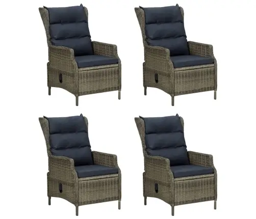 5-Osaline Aiamööbli Komplekt, Pruun, Polürotang