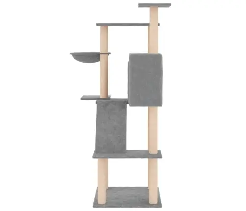 Draskyklė Katėms Su Stovais Iš Sizalio, Šviesiai Pilka, 143Cm