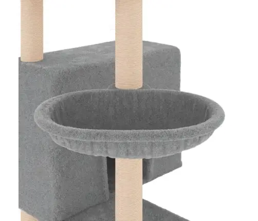 Draskyklė Katėms Su Stovais Iš Sizalio, Šviesiai Pilka, 143Cm
