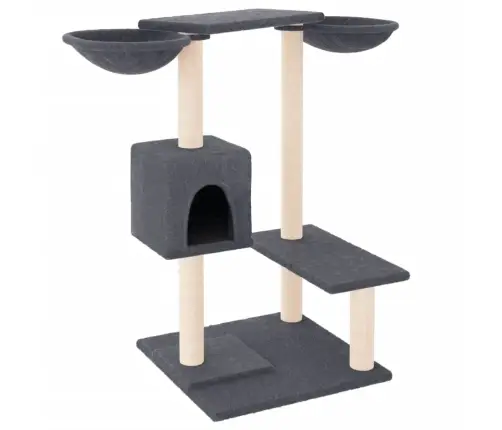 Kassimaja Kraapimispostidega, Tumehall, 82 Cm