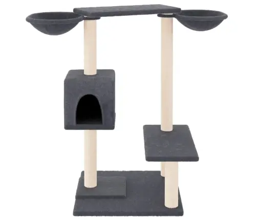 Kassimaja Kraapimispostidega, Tumehall, 82 Cm