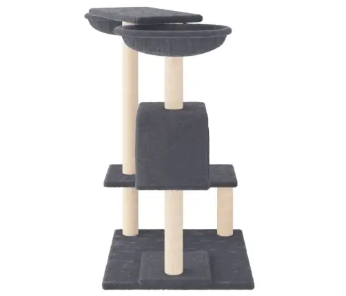 Kassimaja Kraapimispostidega, Tumehall, 82 Cm