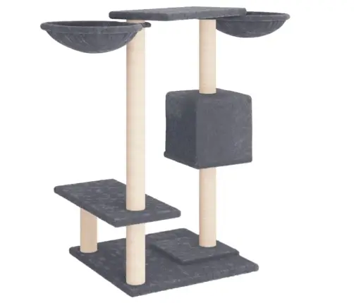 Kassimaja Kraapimispostidega, Tumehall, 82 Cm