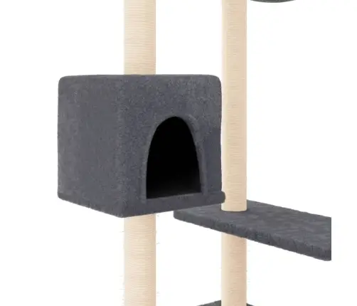 Kassimaja Kraapimispostidega, Tumehall, 82 Cm