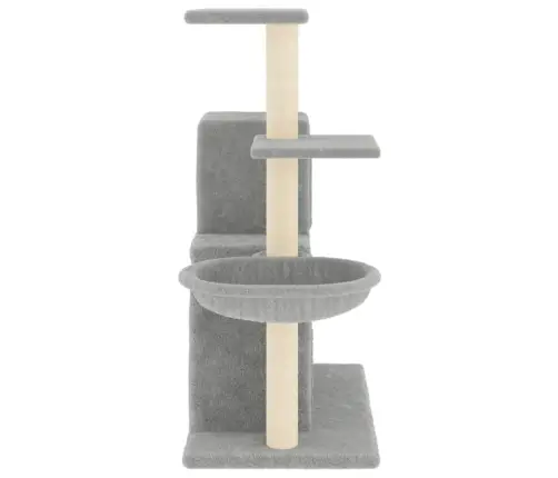 Kaķu Māja Ar Sizala Stabiem Nagu Asināšanai, 83 Cm, Pelēka Vidaxl