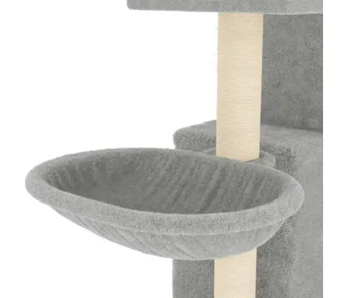 Kaķu Māja Ar Sizala Stabiem Nagu Asināšanai, 83 Cm, Pelēka Vidaxl