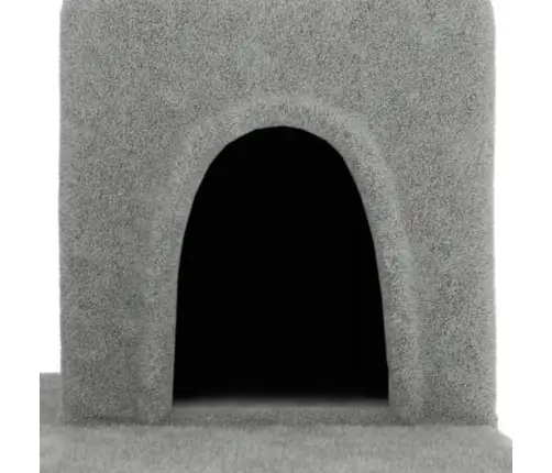 Kaķu Māja Ar Sizala Stabiem Nagu Asināšanai, 154 Cm, Pelēka Vidaxl