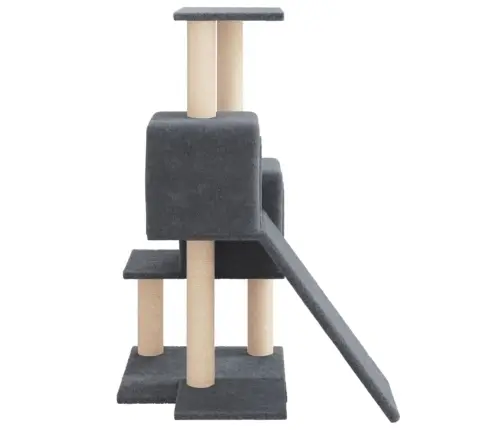 Kassimaja Sisalköitega Kraapimispuudega, Tumehall, 82 Cm