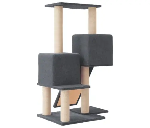 Kassimaja Sisalköitega Kraapimispuudega, Tumehall, 82 Cm