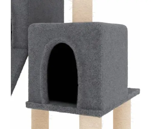 Kassimaja Sisalköitega Kraapimispuudega, Tumehall, 82 Cm