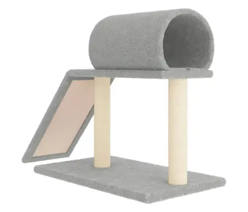 Nagu Asināšanas Stabi Ar Tuneli Un Kāpnēm, Pelēki, 55,5 Cm Vidaxl