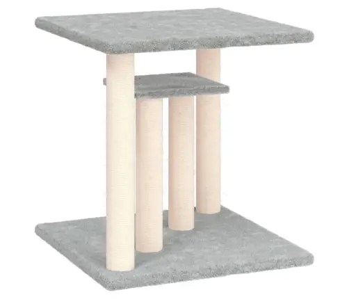 Nagu Asināšanas Stabi Ar Platformām, Gaiši Pelēks, 50 Cm Vidaxl