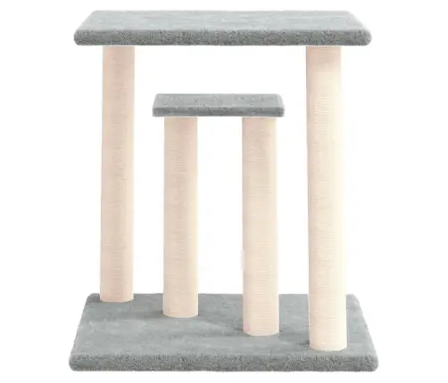 Nagu Asināšanas Stabi Ar Platformām, Gaiši Pelēks, 50 Cm Vidaxl