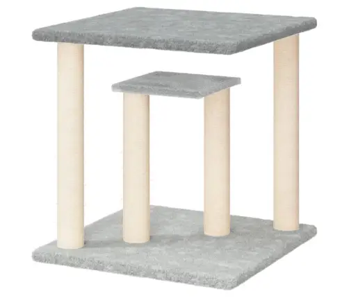 Nagu Asināšanas Stabi Ar Platformām, Gaiši Pelēks, 50 Cm Vidaxl