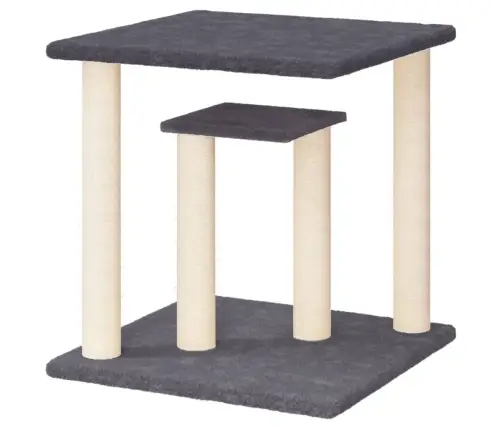 Nagu Asināšanas Stabi Ar Platformām, Tumši Pelēki, 50 Cm Vidaxl