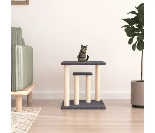 Nagu Asināšanas Stabi Ar Platformām, Tumši Pelēki, 50 Cm Vidaxl